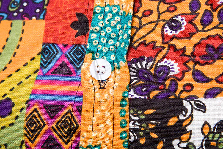 Camisa de Manga Corta Floral.
