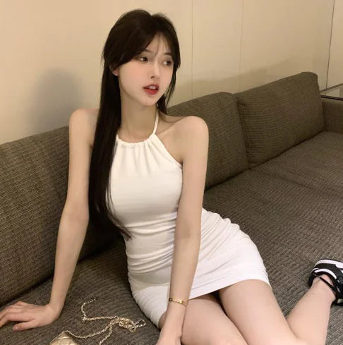 Summer Sleeveless Skinny Sheath Sling Dress for Women