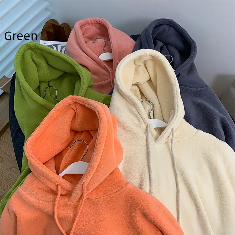 Suéter con Capucha de Forro Polar Engrosado para Mujer