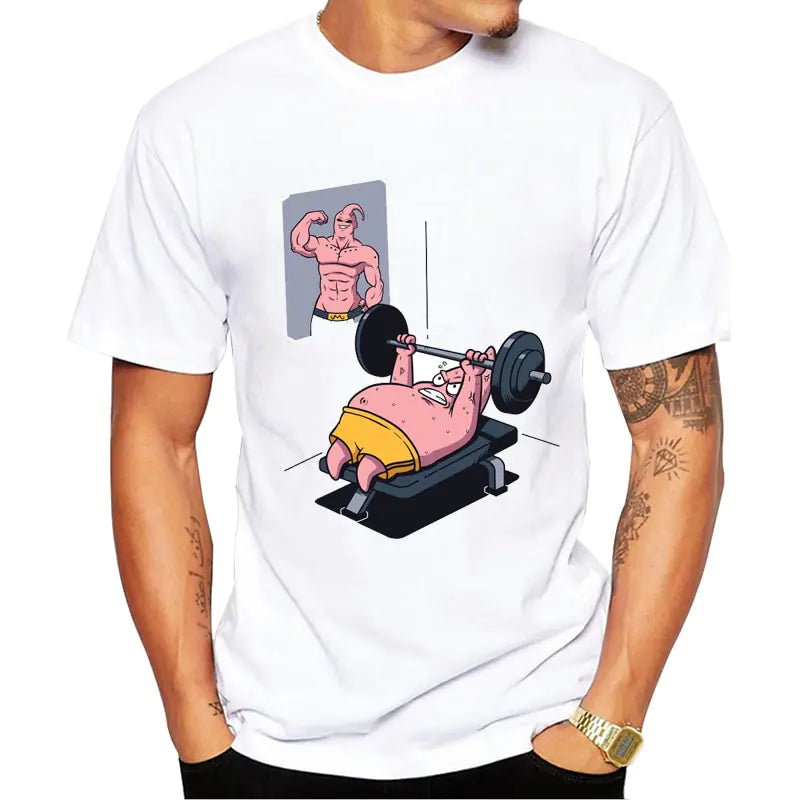 Camiseta de Algodón de Manga Corta Patrick Star