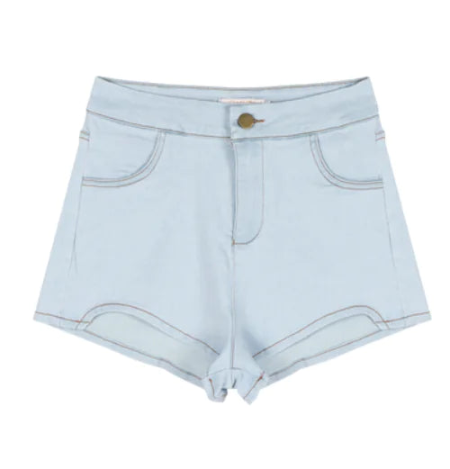 Pantalones Cortos Elásticos y Finos Irregulares para Mujer, Tendencia Moderna