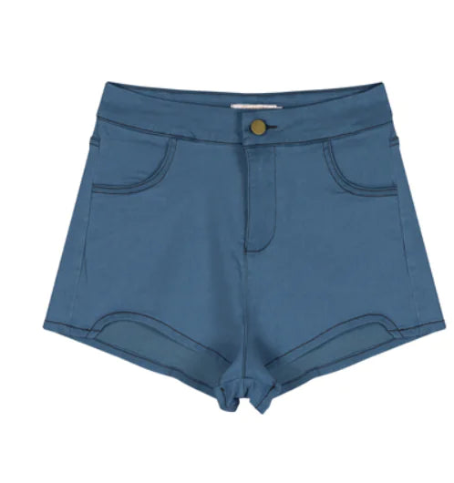 Pantalones Cortos Elásticos y Finos Irregulares para Mujer, Tendencia Moderna