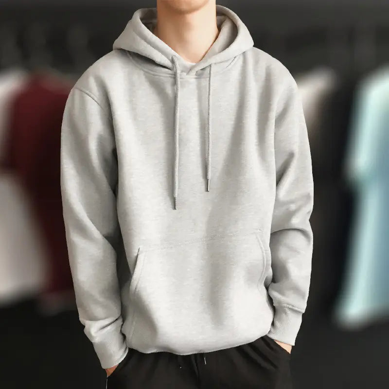 Sudadera con capucha de forro polar para hombre.