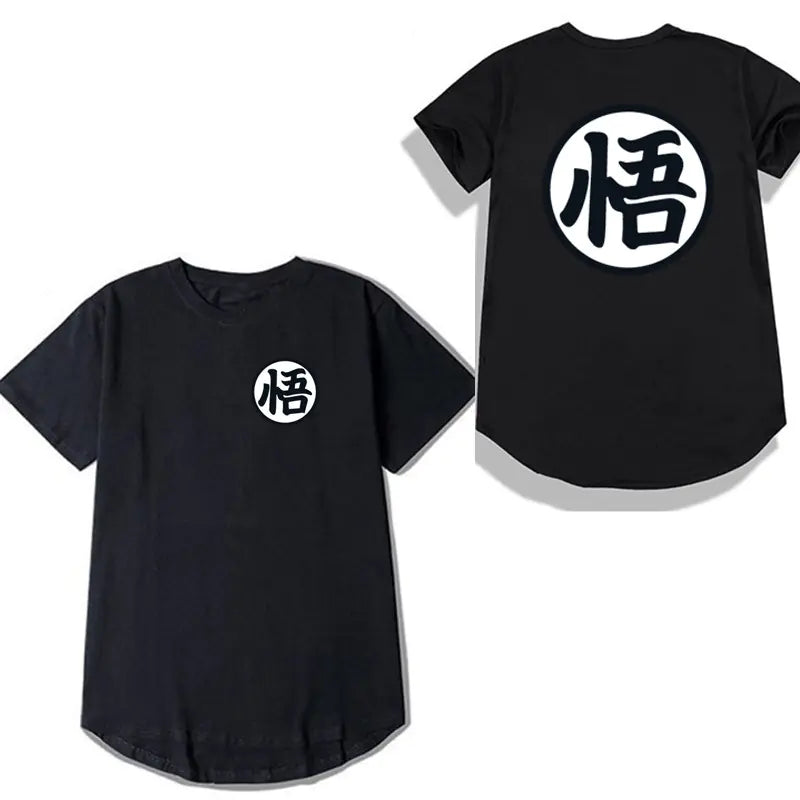 Camiseta Estilo Japonés Dragon Ball Saiyan para Parejas
