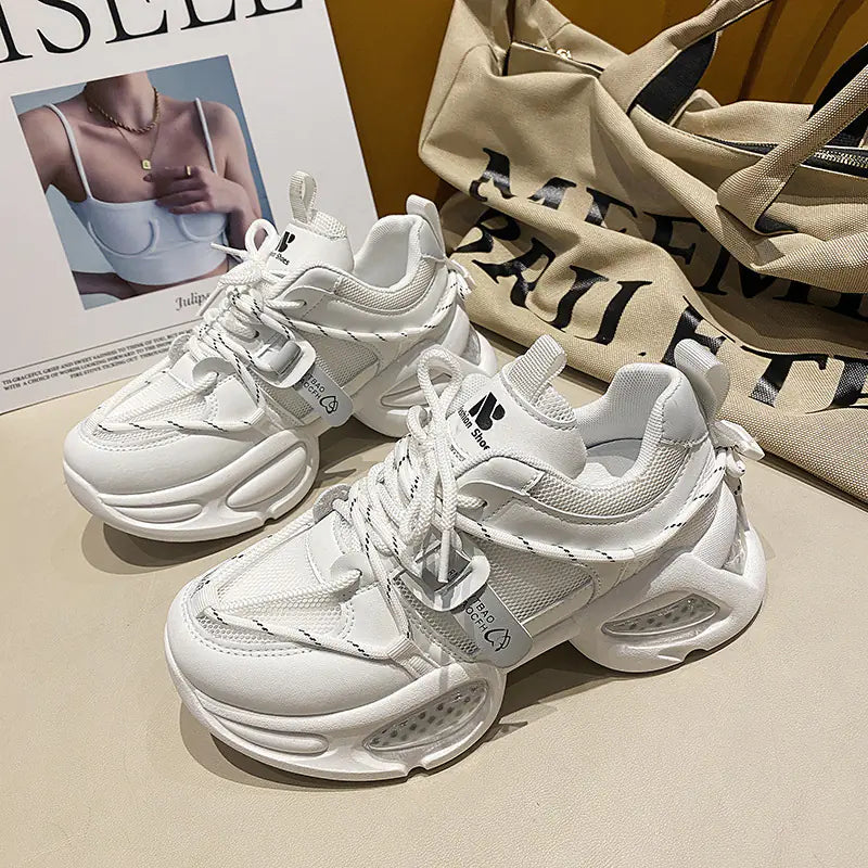 Zapatillas Deportivas Casuales de Suela Gruesa para Mujer
