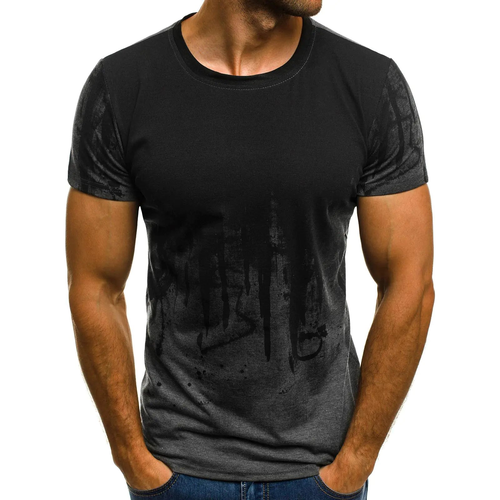 Camiseta de Manga Corta Camuflada para Fitness