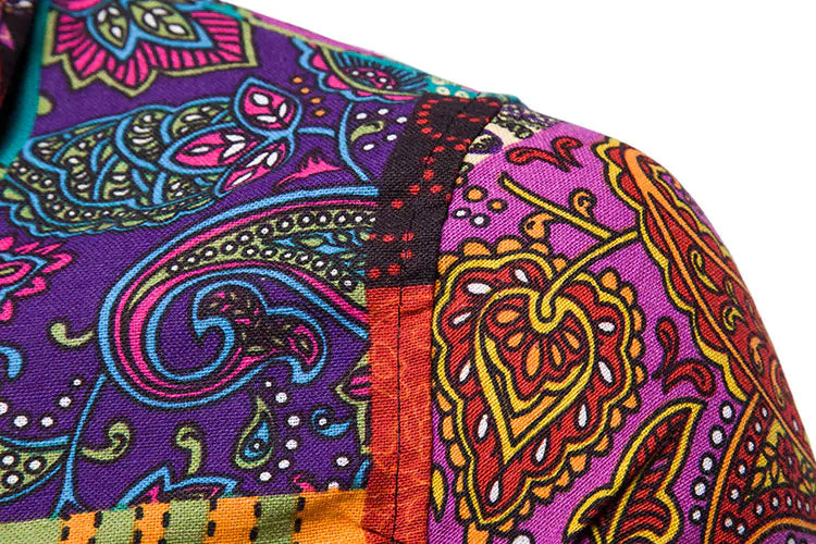 Camisa de Manga Corta Floral.